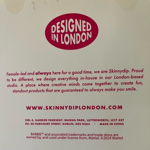 Barbie Pink Skinny Dip iPhone 13 or 14 3D Rubber Phone Case - Picture 2 of 2